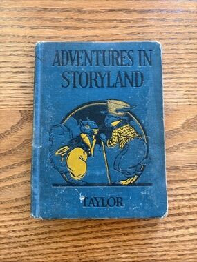 Vintage 1928 Adventures in Storyland Children's Primer Book